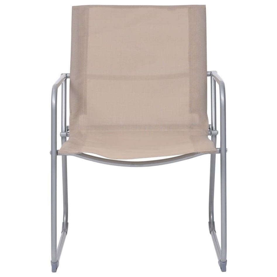 Juego de muebles de jardín 4 piezas tela y acero