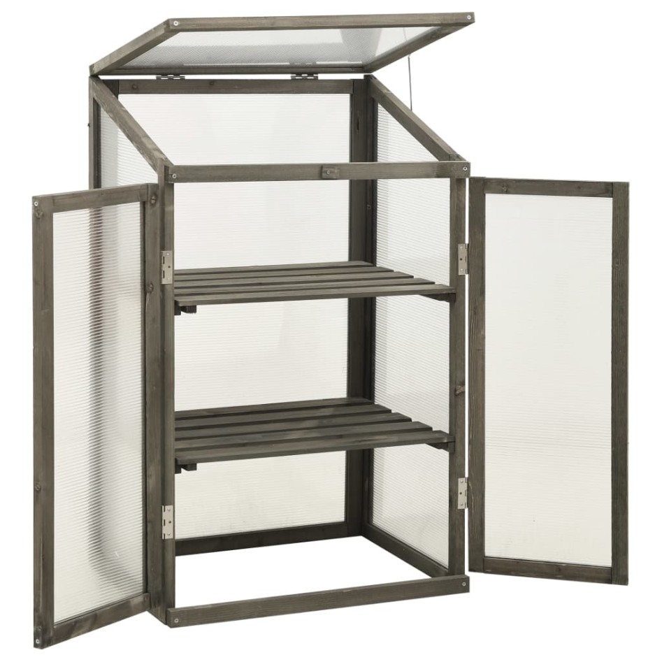 Invernadero de madera de abeto 60x45x100