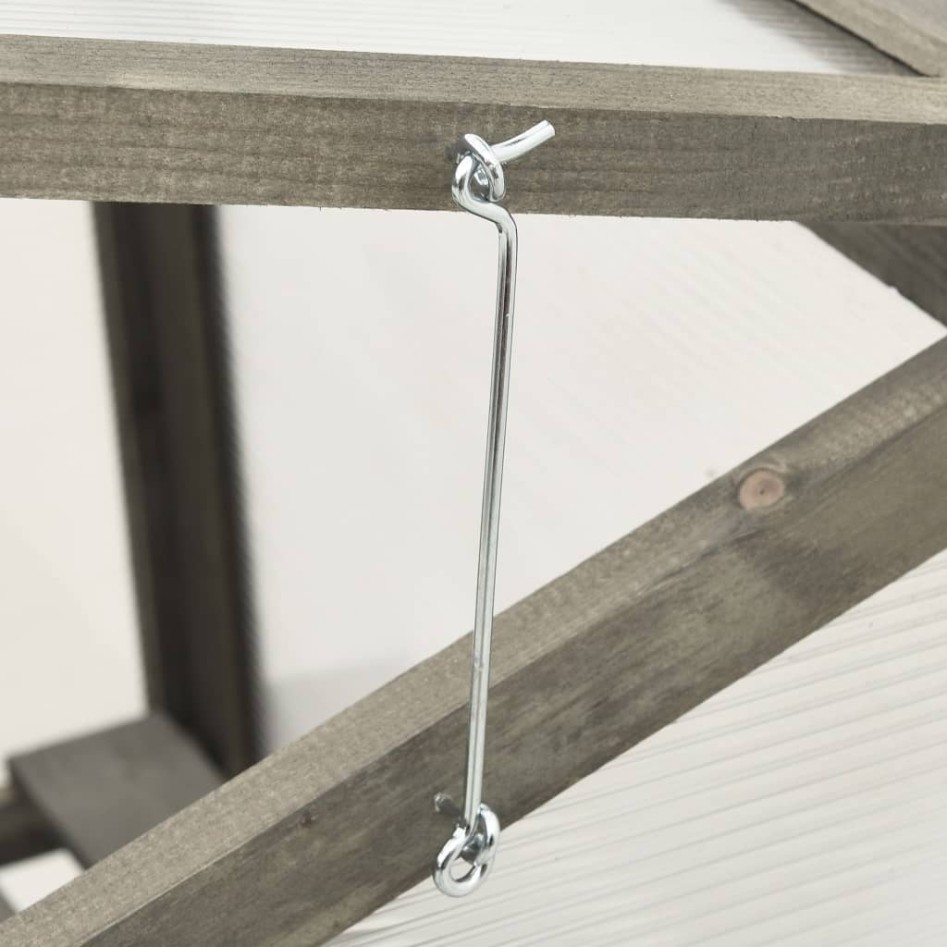 Invernadero de madera de abeto 60x45x100