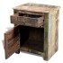 Mesa auxiliar con 1 cajón y 1 puerta madera