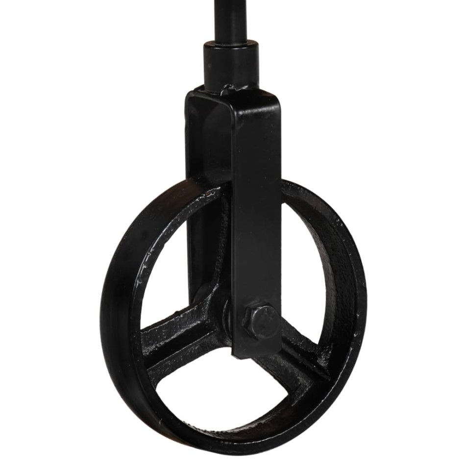 Mesa de centro con ruedas madera maciza reciclada 100x60x26