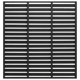 Panel de valla de WPC negro 180x180