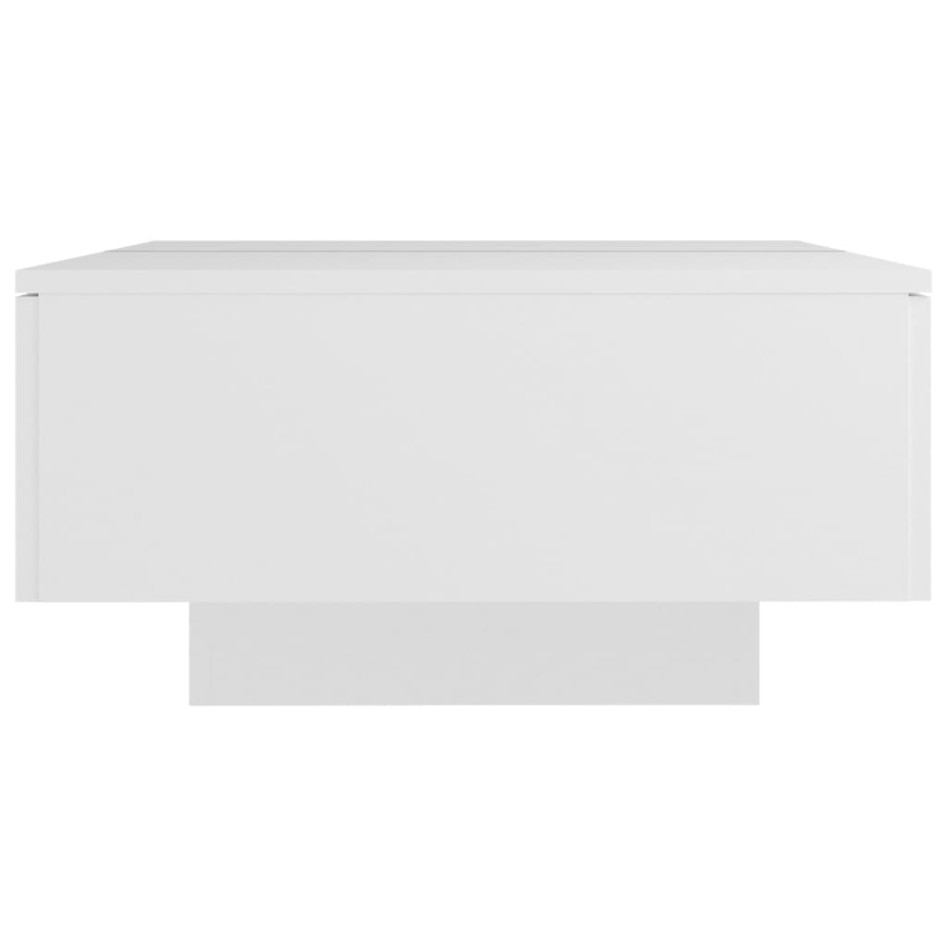 Mesa de centro madera contrachapada blanco 90x60x31