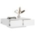 Mesa de centro madera contrachapada blanco 90x60x31