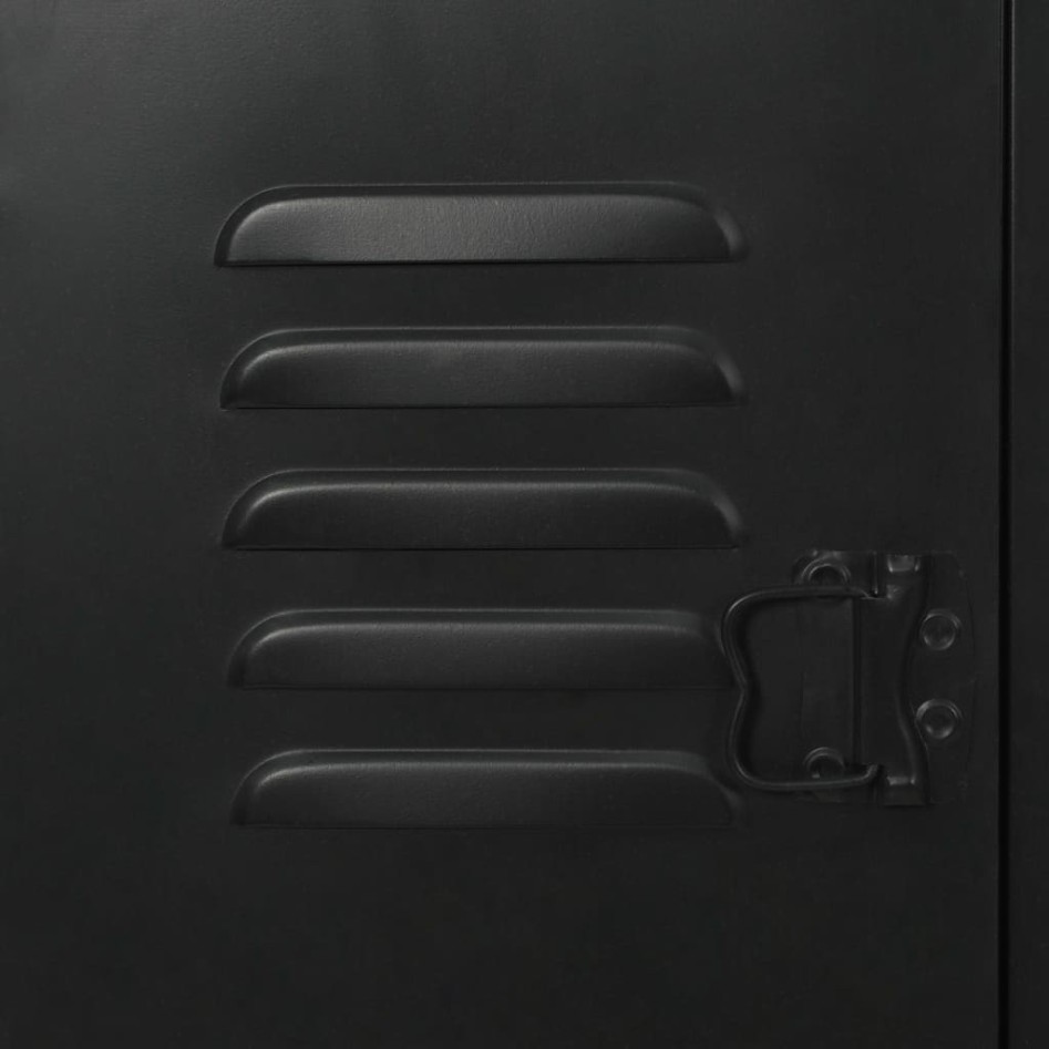 Escritorio con doble pedestal madera abeto y acero 120x50x76