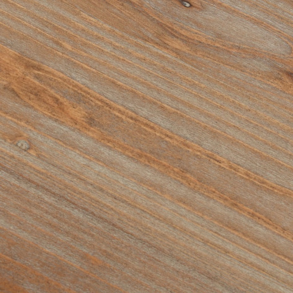 Escritorio con doble pedestal madera abeto y acero 120x50x76