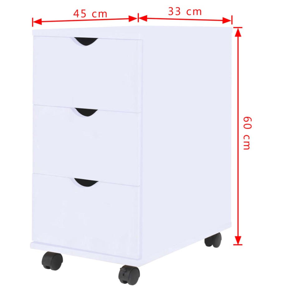 Mueble de cajones blanco 33x45x60
