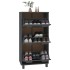 Zapatero HAMAR madera maciza pino gris oscuro 59,5x35x117