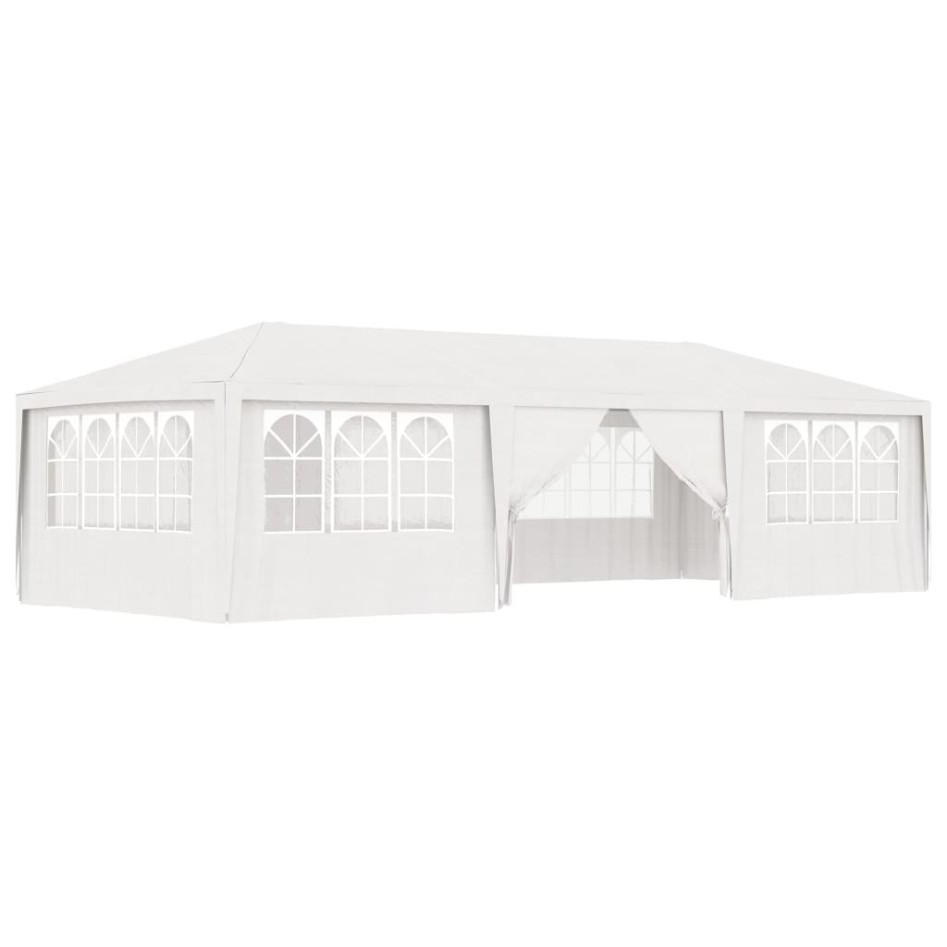 Carpa profesional para fiestas con paredes blanco 90 g/m² 4x9