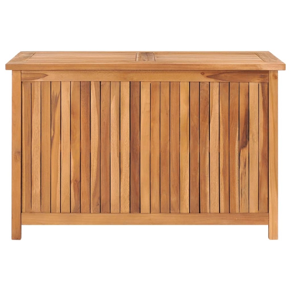 Caja de almacenaje de jardín madera maciza de teca 90x50x58