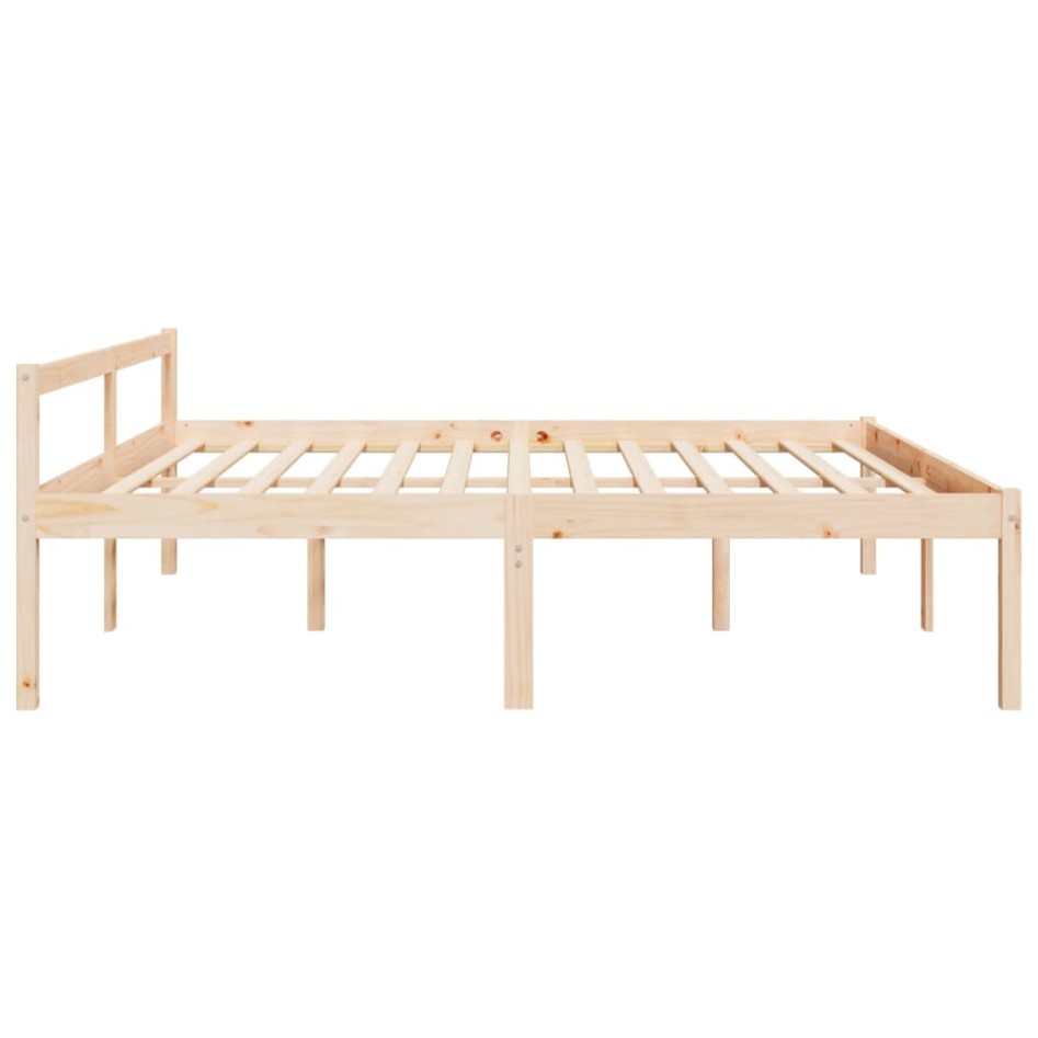 Cama para personas mayores madera maciza de pino 180x200