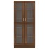 Vitrina madera contrachapada roble marrón 82,5x30,5x185,5
