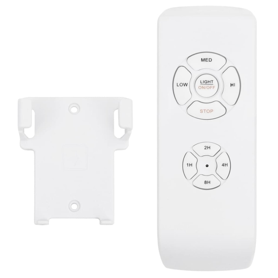 Ventilador de techo con luz con mando marrón oscuro 108