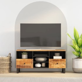 Mueble de TV madera mango y madera de ingeniería 100x33x46