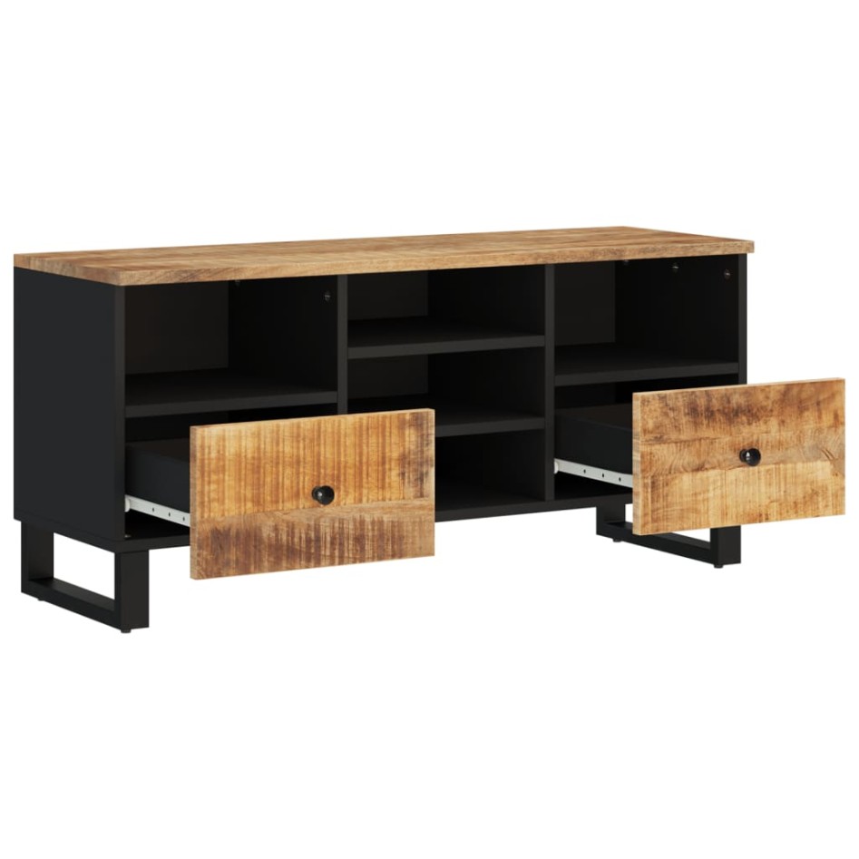 Mueble de TV madera mango y madera de ingeniería 100x33x46
