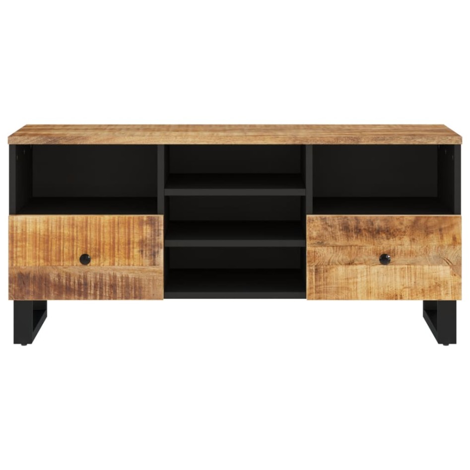 Mueble de TV madera mango y madera de ingeniería 100x33x46