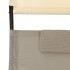 Tumbona doble con toldo textilene color gris taupe y