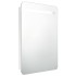 Armario de baño con espejo LED blanco brillante 60x11x80