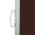 Toldo lateral retráctil para patio marrón 600x160