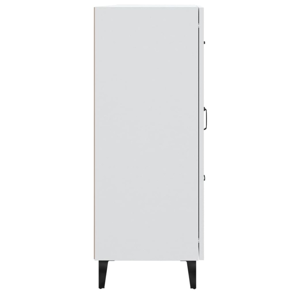 Aparador de madera contrachapada blanco 69,5x34x90