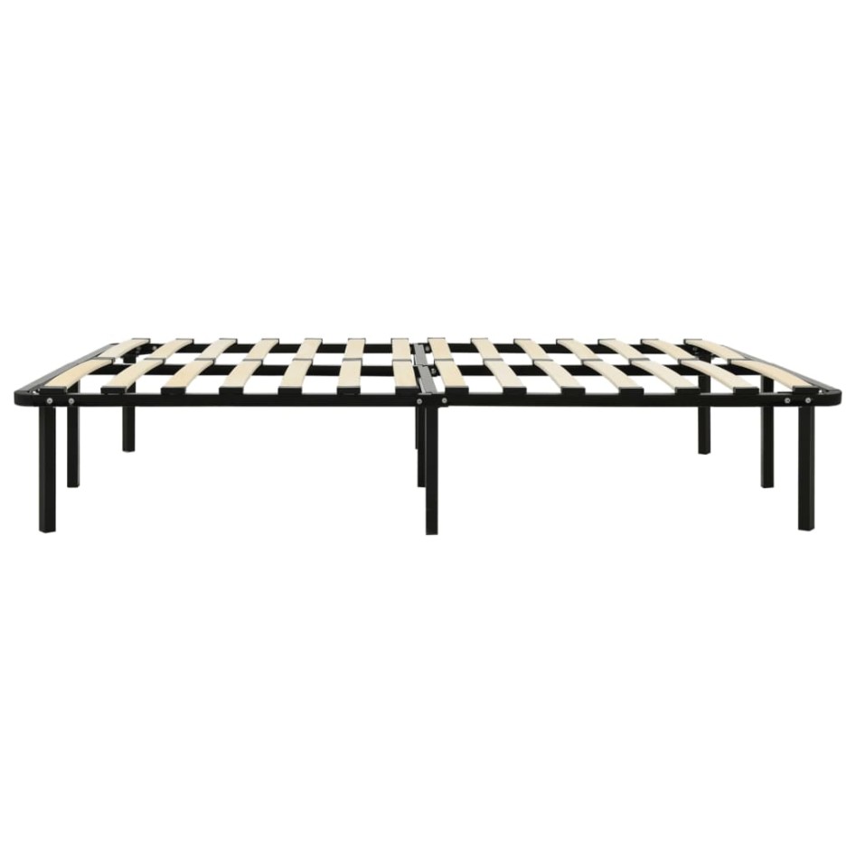 Estructura de cama de metal negro 180x200