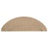 Alfombrilla autoadhesiva escalera sisal 15 uds arena 65x21x4