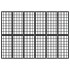 Biombo plegable con 6 paneles estilo japonés negro 240x170