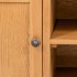 Mueble para el televisor madera maciza de roble 110x35x44