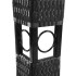 Cenador con tejado gris oscuro 3x4