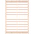 Estructura de cama de madera maciza 200x200