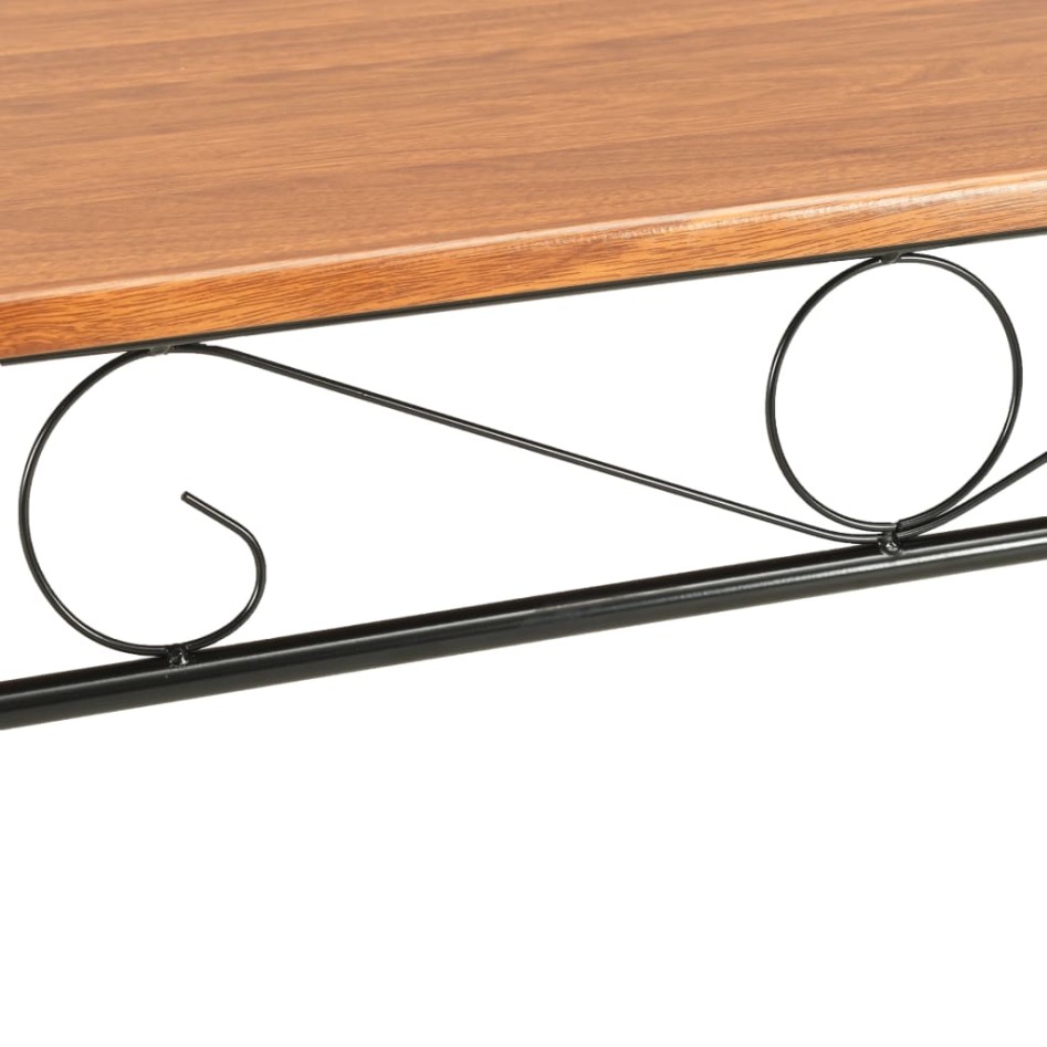 Conjunto de comedor 7 piezas MDF y acero