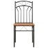 Conjunto de comedor 7 piezas MDF y acero