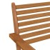 Sillas de jardín 2 unidades madera maciza de