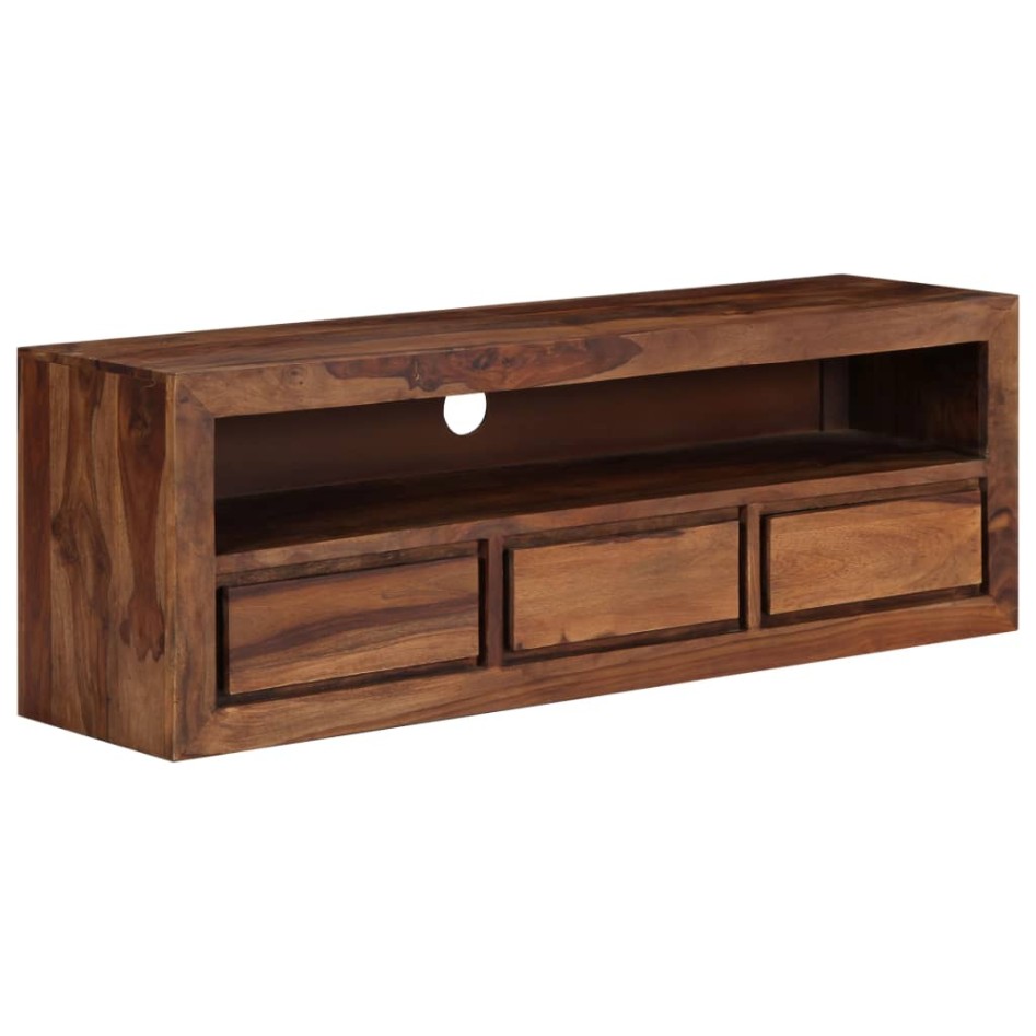 Mueble de TV de madera maciza de Sheesham 120x30x40