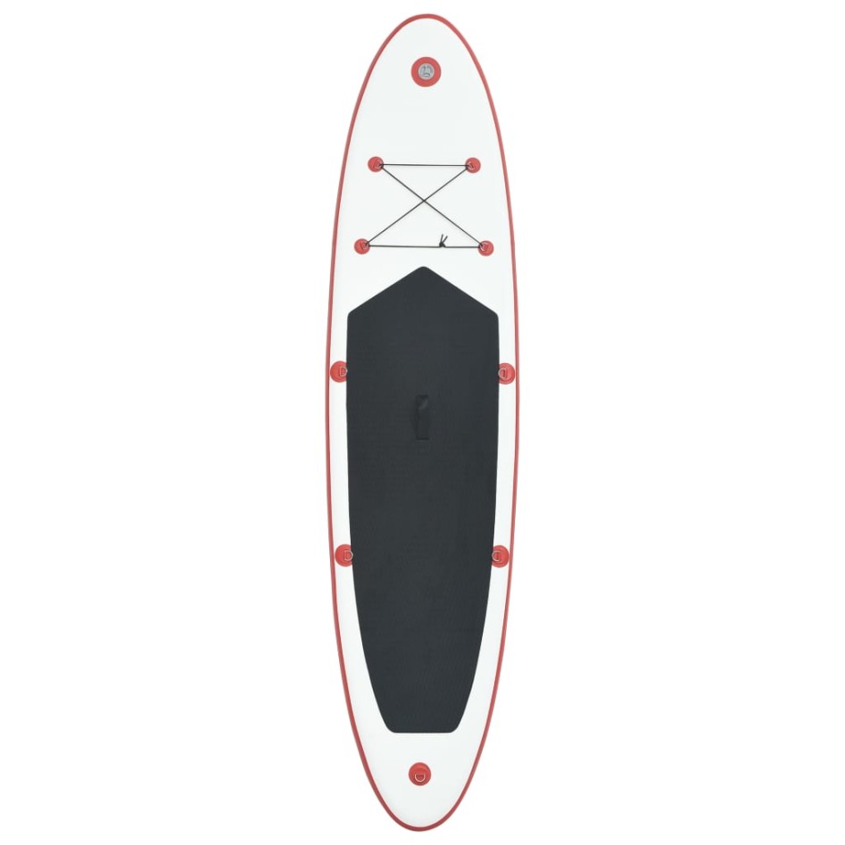 Set de tabla inflable de paddle surf SUP rojo y