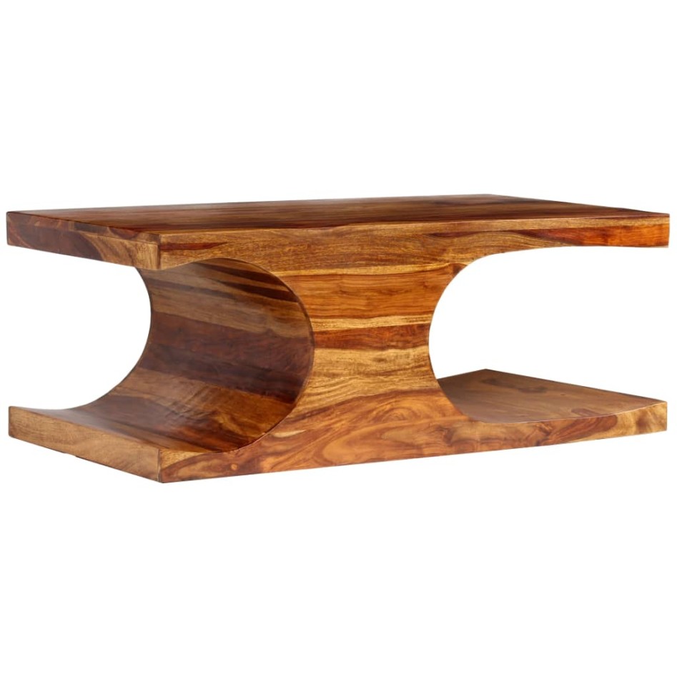 Mesa de centro de madera maciza sheesham 90x50x35