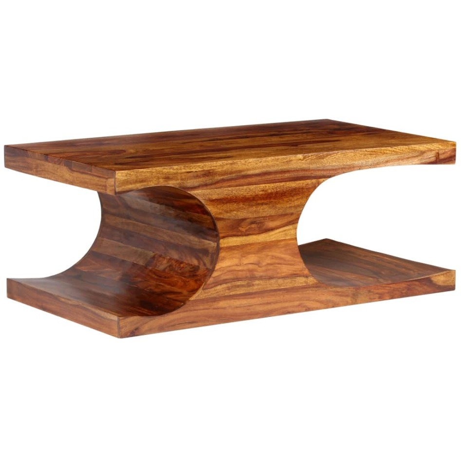Mesa de centro de madera maciza sheesham 90x50x35