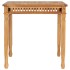 Mesa de comedor de jardín madera maciza de teca 80x80x80