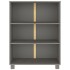 Estantería HAMAR madera maciza pino gris claro 85x35x112