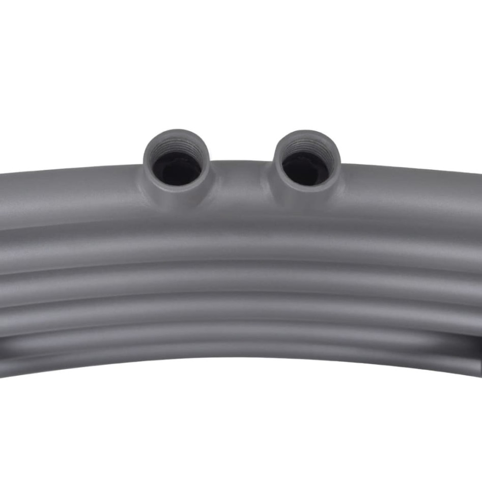 Radiador toallero de baño curvo gris 500 x 1160