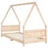 Estructura de cama para niños madera maciza de pino 90x200