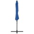 Sombrilla voladiza con poste de acero azul celeste 300