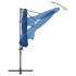 Sombrilla voladiza con poste de acero azul celeste 300