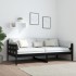 Sofá cama madera maciza de pino negro 90x190