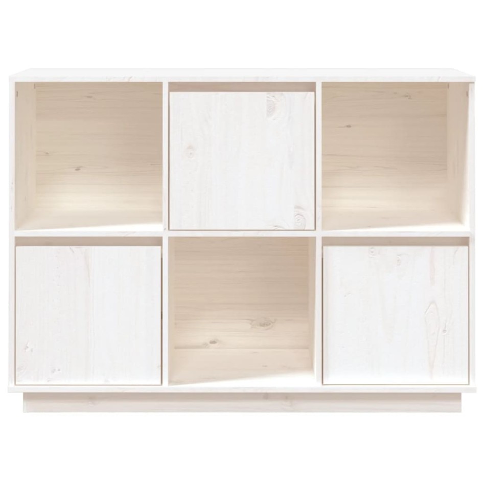 Aparador de madera maciza de pino blanco 110,5x35x80