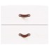 Mesitas de noche de pared 2 uds blanco 50x36x40