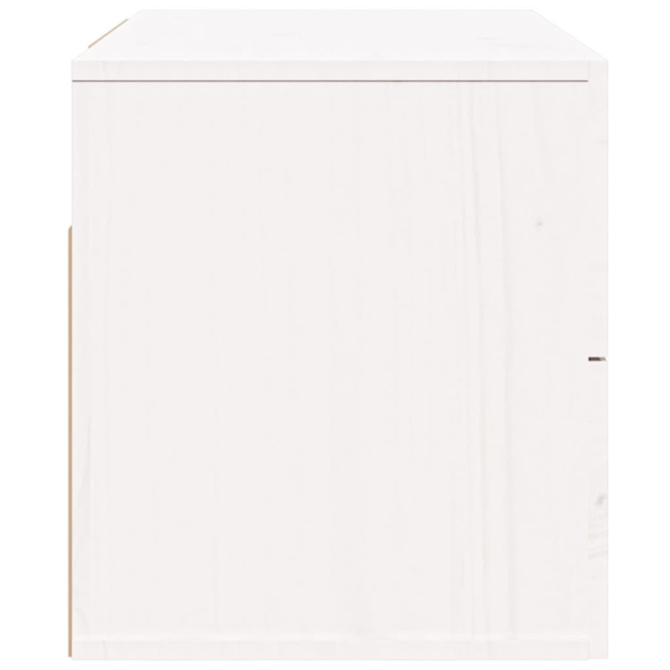 Mesitas de noche de pared 2 uds blanco 50x36x40