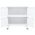 Baúl de almacenaje industrial acero blanco 75x40x80