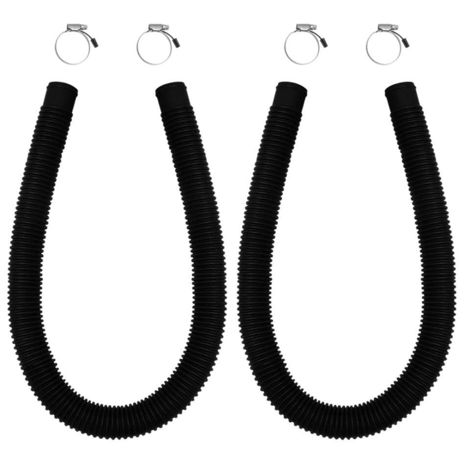 Paneles calefactores solares de piscina curvos 2 uds 72,5x46