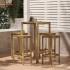 Set de bar de jardín 5 piezas madera de pino